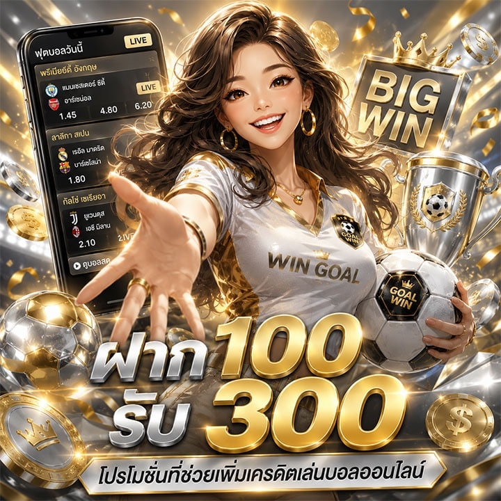 ฝาก 100 รับ 300 โปรโมชั่นที่ช่วยเพิ่มเครดิต